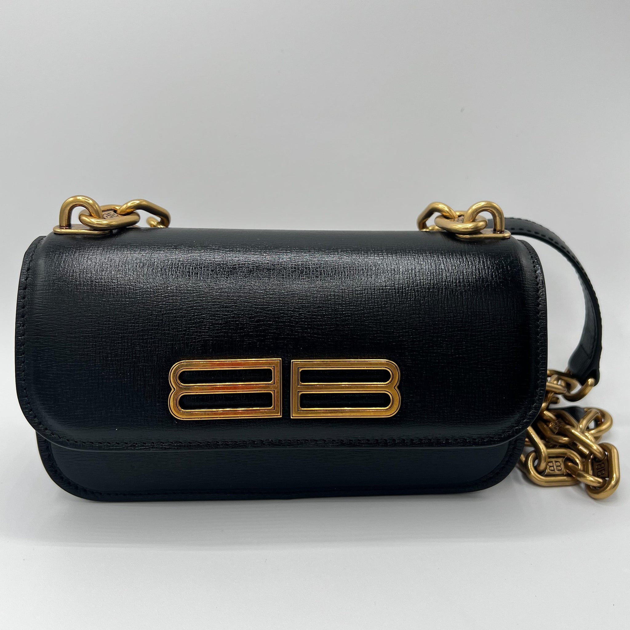 BALENCIAGA Black XS Gossip Shoulder Bag