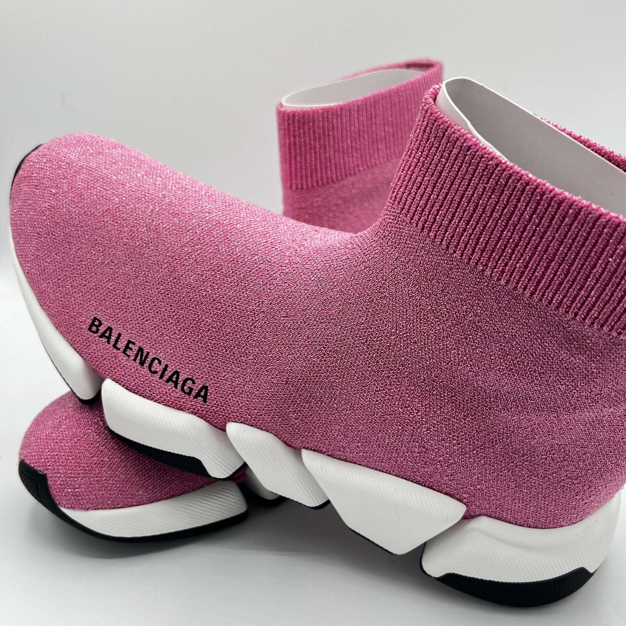 BALENCIAGA Pink Speed 2.0 Sneakers Size 35